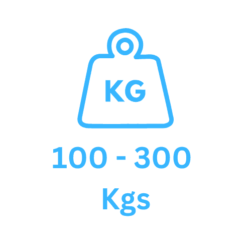 100 to 300 Kgs